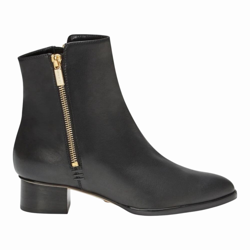 NEW Sarah Flint Perfect Zip Bootie 30 •40/US 9-9.5• Black Leather Boots $595